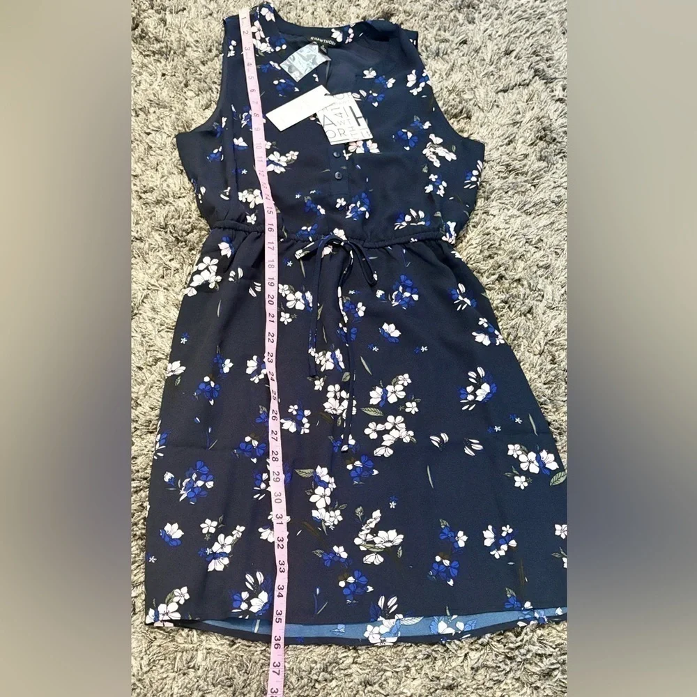 41 Hawthorn Blue Navy Sleeveless Dress | Size Small